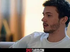 Asian girlfriend catches boyfriend deepthroating stepmom's pussy cowgirl style!