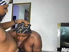 sexy ebony hotwife mara exotic gets her cleaning cut short for juicy quickie pussy pounding and sloppy fun 😈🍑💦