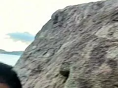 Latina big ass milf fucked hard on public beach then walks cum-covered!