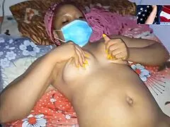 hubby’s away so i’m fingering my horny pussy like a total whore