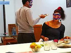 hey, that lonely housewife calls the househelp over to cook up some kitchen fun and fuck