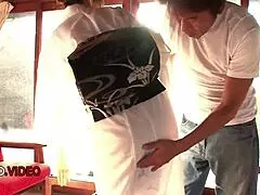 Kinky Japanese milf delivers hardcore blowjobs before bent over pussy pounding