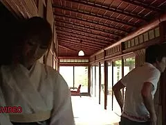 Kinky Japanese milf delivers hardcore blowjobs before bent over pussy pounding