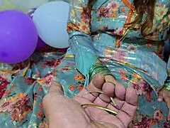 Step-sister surprises with valentine advance tight pussy fuck closeup