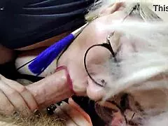 mature wife gulps cum throat-deep while dildo pounds girl's pussy! 💦🍆