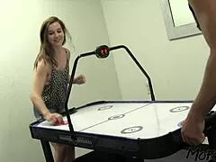 Eighteen year old amateur sucks boyfriend's cock for facial