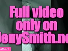 jeny smith that horny milf over 40 teases her natural tits in stockings while seducing an 18-year-old guy right in the taxi