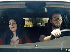 hey chubby housewife angela white deepthroats husbands monster cock then bends over doggystyle