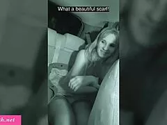 jeny smith that horny milf over 40 teases her natural tits in stockings while seducing an 18-year-old guy right in the taxi