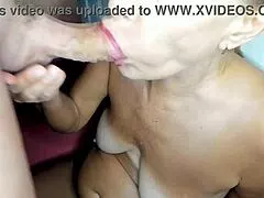 old milf bitch gulps every drop of my cum then begs for more deepthroat