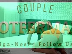 wife sneaks neighbor in for wild bed romp while cuck's slaving at work 😈🍑💦