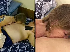 granny carmen slurps cock deep gags on cum old slut loves it 😍💦!!