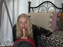 Whoa this prolapse granny's tight pussy gets wrecked by the dildo machine outdoors!! 😱🔥