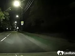 Teacher Brunette Sucks Monster Cock POV in Car After Class!