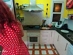 Spanish couple breaks up over toilet paper but ends in wild creampie doggystyle