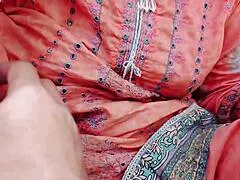 stepmom whispers dirty secrets to stepson while riding his cock in wet pussy closeup