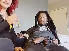 petite redhead gaktrizzy sucks monster bbc with purple braces deepthroat collab