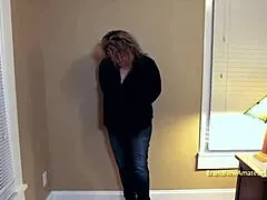 busty mature brunette laura's sloppy deepthroat leads to wet pussy pounding