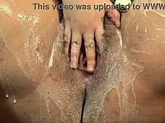 hairy curvy milf fingers plump milky pussy to gaping orgasm in amateur fetish clip