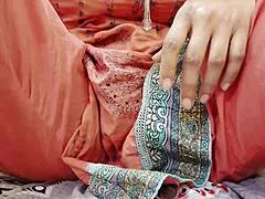 stepmom whispers dirty secrets to stepson while riding his cock in wet pussy closeup