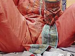 stepmom whispers dirty secrets to stepson while riding his cock in wet pussy closeup