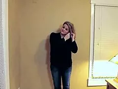 busty mature brunette laura's sloppy deepthroat leads to wet pussy pounding