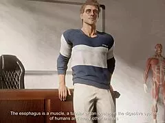 professor supports us by fucking our asses hard in game animation 😈🍑