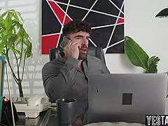 Cheating wife commands husband and boyfriend in threesome