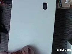 two rough cops PUNISH milf stepmom and teen for theft in garage fury