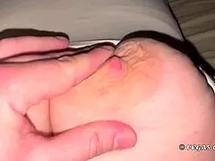 Look at this amateur chubby stepmom squeezing her huge boobs and stiff nipples!