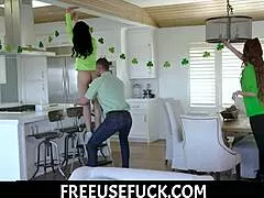 Freeuse Petite Stepsister Fucked at Breakfast Table