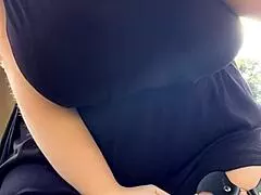 my heart races watching alt milf smoke in thong outback