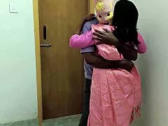 Beautiful hot Indian bhabhi spreads legs for dever in steamy kitchen sex