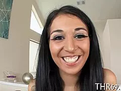 rough deepthroat on monster cock leaves teen craving more cumshots