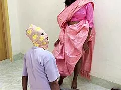 Beautiful hot Indian bhabhi spreads legs for dever in steamy kitchen sex