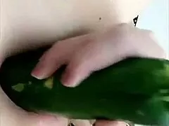 Milf's Cucumber Anal Squirt Tease