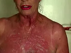 Shower Adventures with Tattooed Blonde Milf Explode!