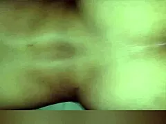 A single mom bends over quick for cash before her son gets home.