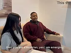 Best friend's nerd girlfriend rides my bbc with cum in mouth