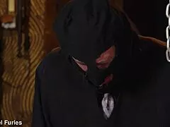 blonde MISTRESS Zaps Slave with Electro for Screaming BDSM Fun.