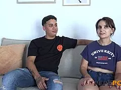 Sexy milf chud lina moans riding badboy cock passes pepeporn casting interview
