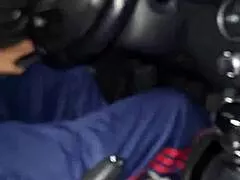 damn the cops pull us over at the motel and my girlfriend bribes them with her big latina ass