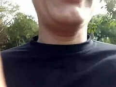 married woman meets stranger on daytime street walk