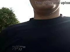 married woman meets stranger on daytime street walk