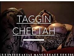 Taggin Cheetah yang menggoda dalam gairah antar ras