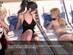 Mature beauty plays sensual game