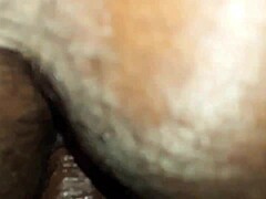 Big black cock drills hairy ass