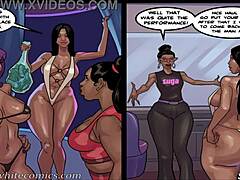 Ebony Mommys Pole Dance Showdown