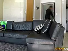 petite ebony milf's bubble butt bent over for american bwc doggy? 