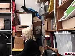 blonde you caught now officer pounds shaved pussy doggystyle face fuck domination